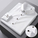 Camisa Social Slim  Seda Gelo